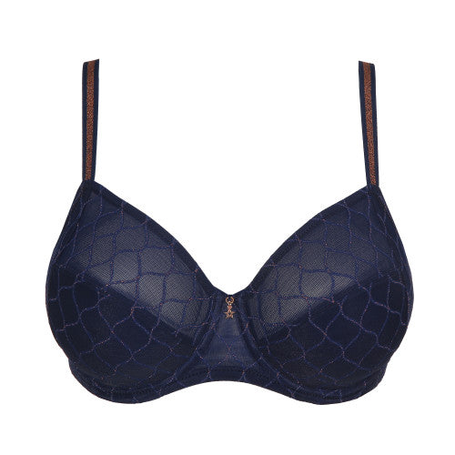 Primadonna Twist Chryso Full Cup Wire Bra in Sapphire Blue