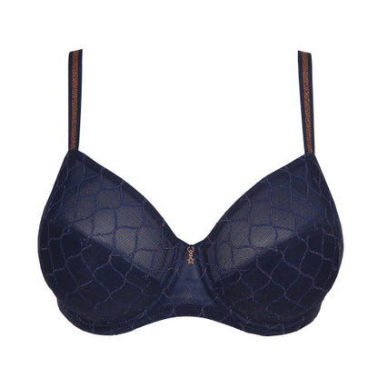 Primadonna Twist Chryso Full Cup Wire Bra in Sapphire Blue