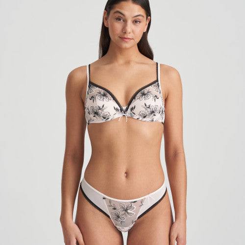 Marie Jo Noorah Half Padded Balcony Bra in Black Blush