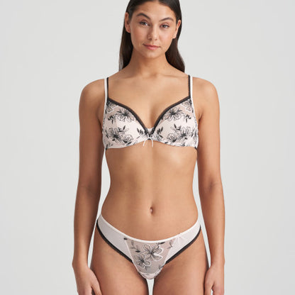 Marie Jo Noorah Half Padded Balcony Bra in Black Blush