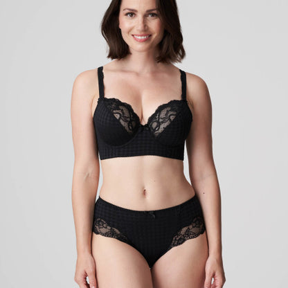 Primadonna Madison Plunge Bra longline in Black