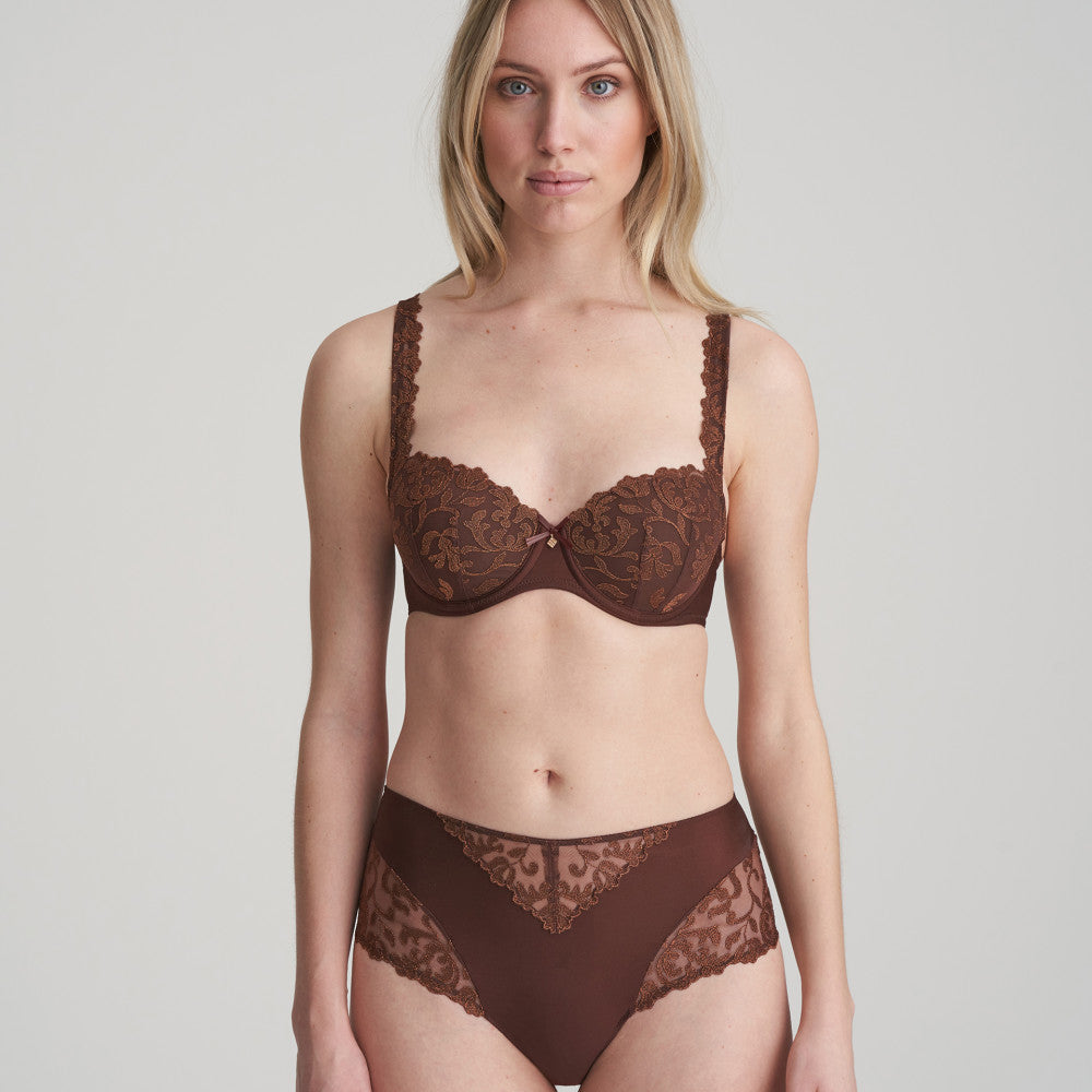 Marie Jo Serena Full Briefs in Chestnut