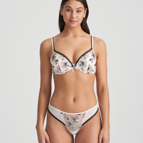 Marie Jo Noorah Thong in Black Blush