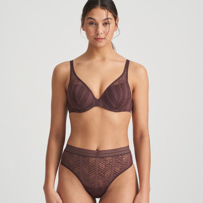 Marie Jo L'aventure Richard full briefs in Aubergine