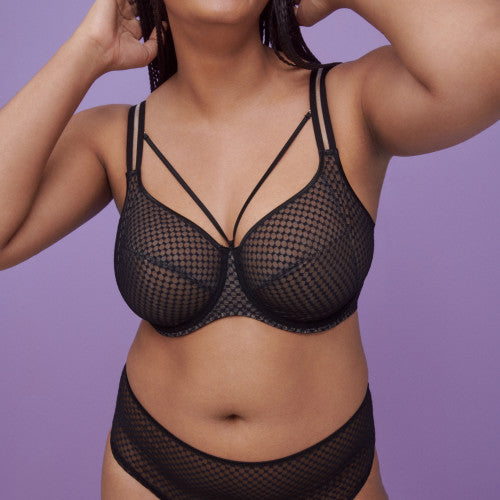 Primadonna Twist Glass Beach Full Cup Wire Bra in Black
