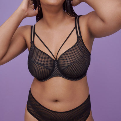 Primadonna Twist Glass Beach Full Cup Wire Bra in Black