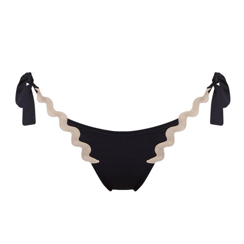 Andres Sarda Swimwear DREW bikini briefs waist ropes in navy blue