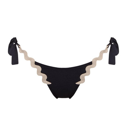 Andres Sarda Swimwear DREW bikini briefs waist ropes in navy blue