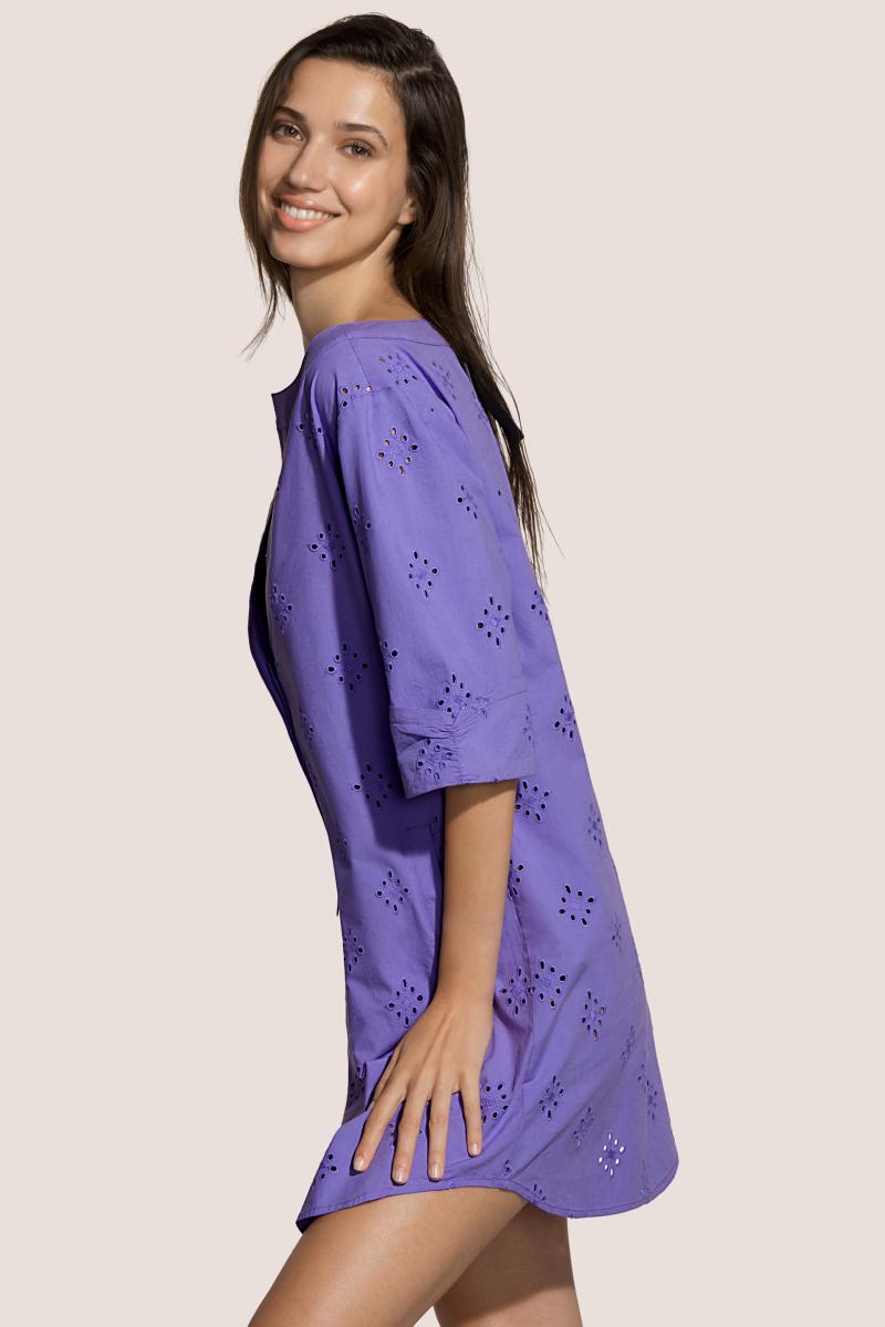 Andres Sarda Swimwear DREW swimwear kaftan in Lavender