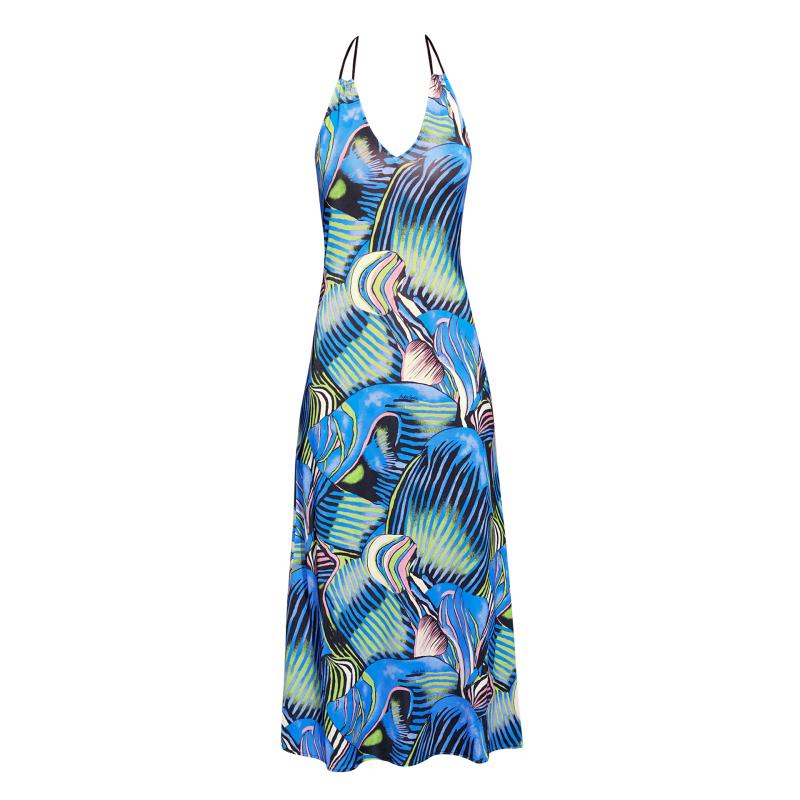 Andres Sarda Swimwear MAHONY swimwear dress long in blue
