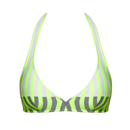 Andres Sarda Swimwear PERRIAND bikini top halter in Neon Yellow