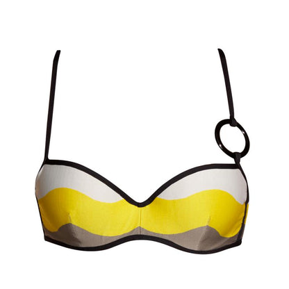Andres Sarda Swimwear DENIS padded balcony bikini top in sun