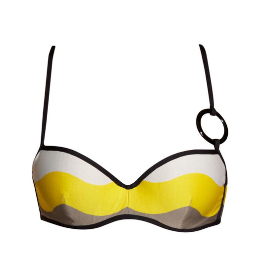 Andres Sarda Swimwear DENIS padded balcony bikini top in sun