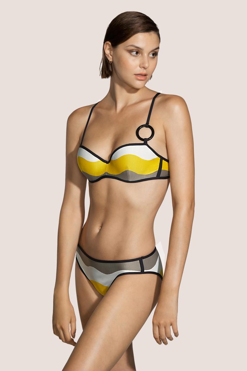 Andres Sarda Swimwear DENIS padded balcony bikini top in sun