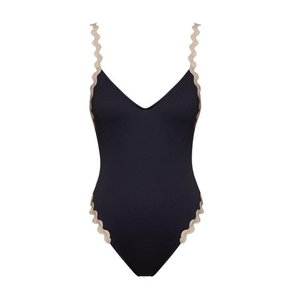 Andres Sarda Swimwear DREW Swimsuit boat neck remov. pads in navy blue