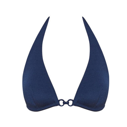 Andres Sarda Swimwear GRAY padded triangle bikini top in ocean