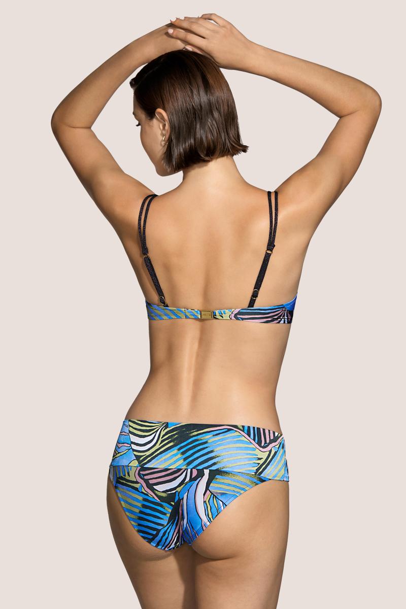 Andres Sarda Swimwear MAHONY full cup bikini top in blue