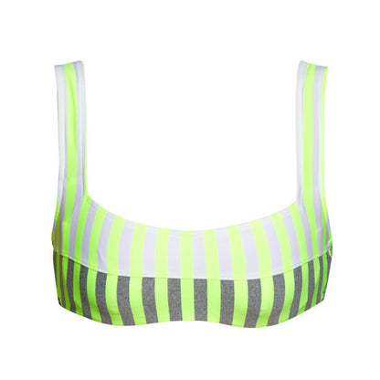 Andres Sarda Swimwear PERRIAND full cup bikini top in Neon Yellow