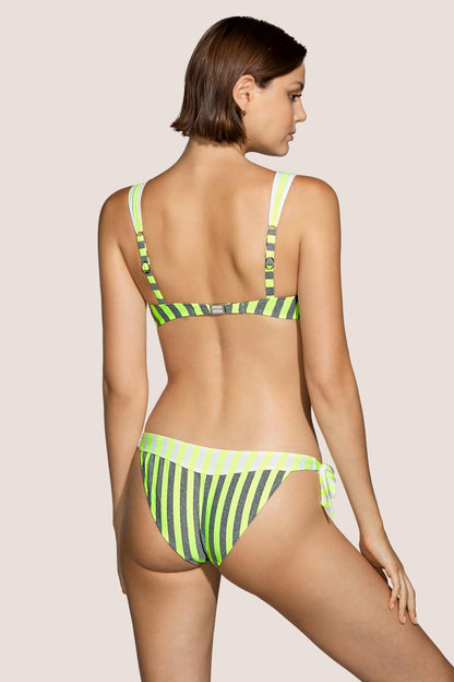 Andres Sarda Swimwear PERRIAND full cup bikini top in Neon Yellow