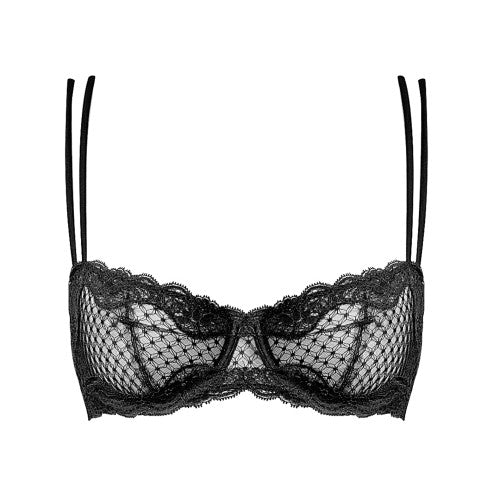 Andres Sarda ZAHA balcony bra vertical seam in black