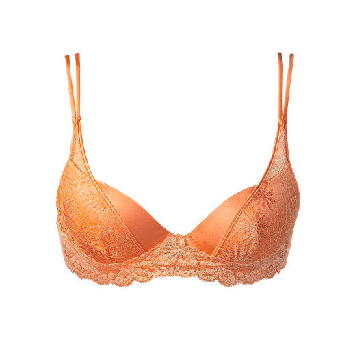 Andres Sarda ANDRAOS padded plunge bra in Peach