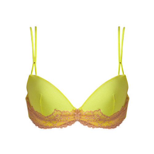 Andres Sarda EDEN ROCK padded plunge bra in Blazing Yellow