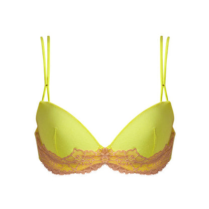 Andres Sarda EDEN ROCK padded plunge bra in Blazing Yellow