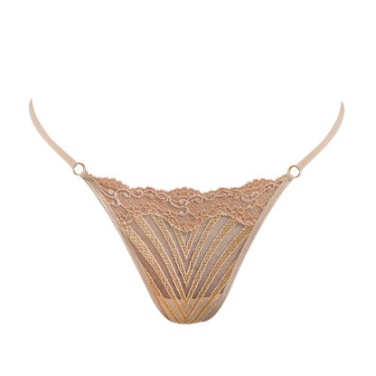 Andres Sarda OXMAN thong in light tan