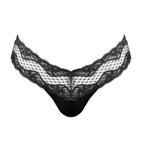 Andres Sarda ZAHA short thong in black
