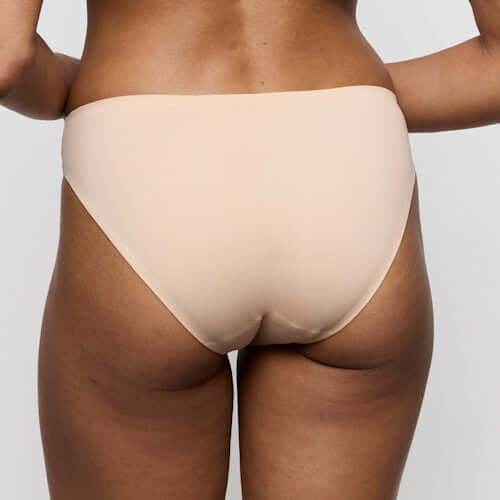 Marie Jo Soft Studio Rio Briefs in Caffe Latte shown from the back, showcasing the soft and invisible design.