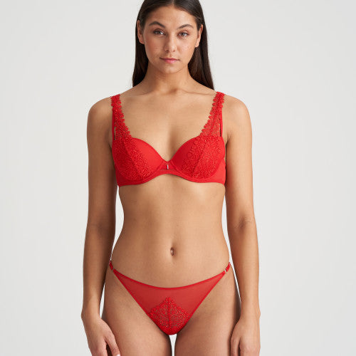 Marie Jo DANAE padded plunge bra in Red