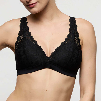 Marie Jo Soft Studio Bralette in Black featuring exquisite lace design and comfortable fit