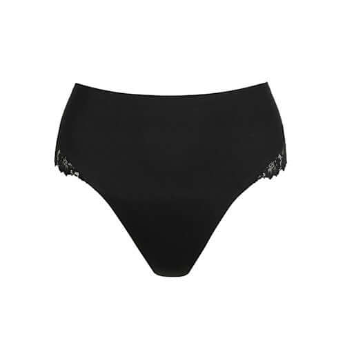 Marie Jo Soft Studio Smoothing Thong in Black, featuring exquisite softness and comfort.