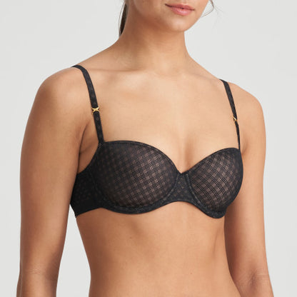 Marie Jo L'Aventure CHANNING padded balcony bra in black