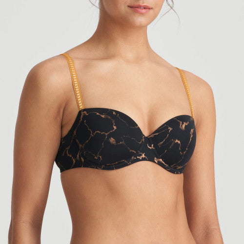 Marie Jo L'Aventure COLIN padded balcony bra in Marble Black