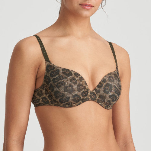 Marie Jo L'Aventure HUGH padded bra - heart shape in olive green