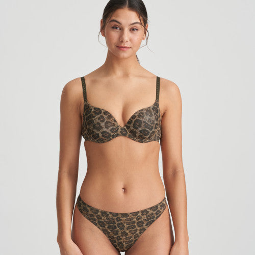 Marie Jo L'Aventure HUGH thong in olive green