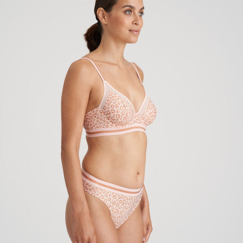 Marie Jo BENICIO plunge bra longline in pearly pink