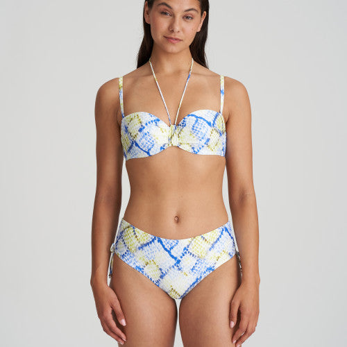 Marie Jo Swim LUNDEY bikini full briefs ropes in Lime Snake