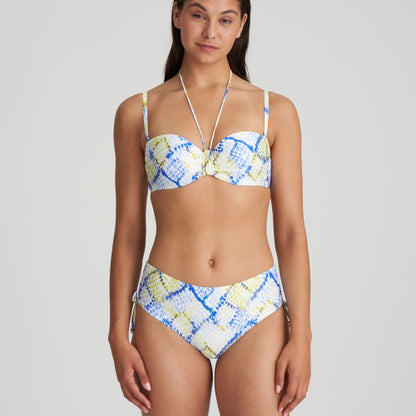 Marie Jo Swim LUNDEY bikini full briefs ropes in Lime Snake
