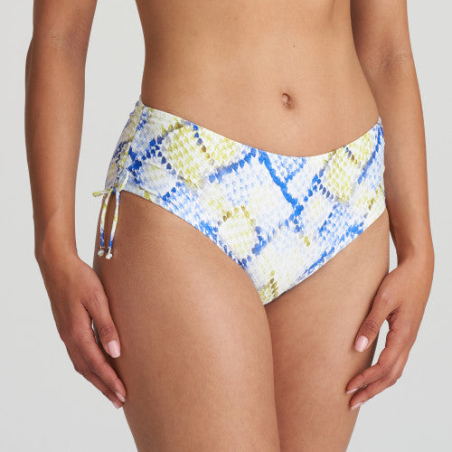 Marie Jo Swim LUNDEY bikini full briefs ropes in Lime Snake