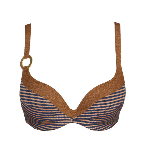 Marie Jo Swim SATURNA padded bikini top heartshape in Ocean Bronze