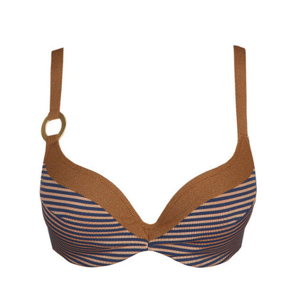 Marie Jo Swim SATURNA padded bikini top heartshape in Ocean Bronze