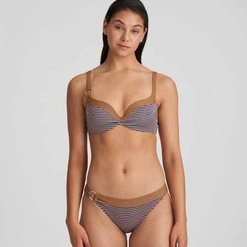 Marie Jo Swim SATURNA padded bikini top heartshape in Ocean Bronze