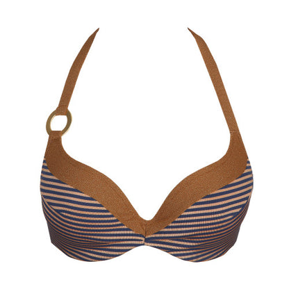 Marie Jo Swim SATURNA padded bikini top heartshape in Ocean Bronze