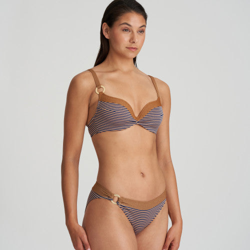 Marie Jo Swim SATURNA padded bikini top heartshape in Ocean Bronze