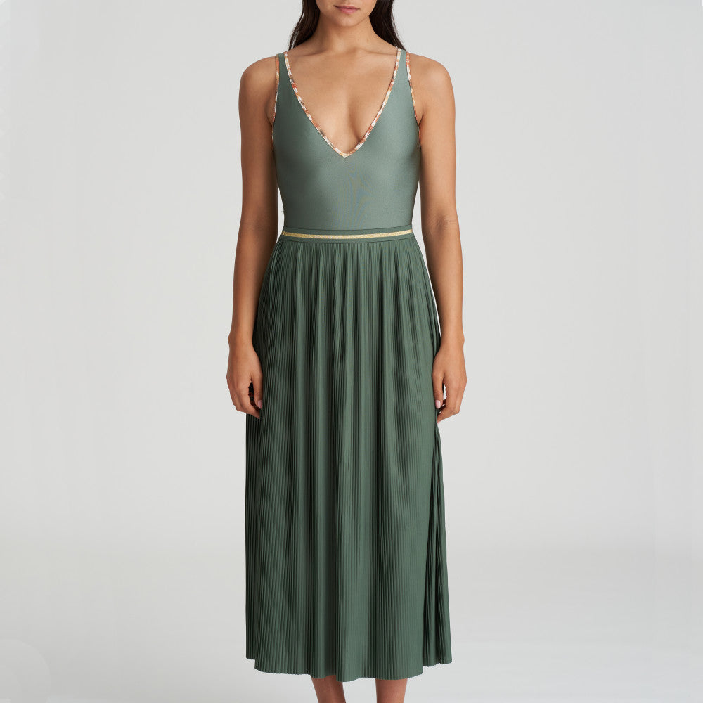 Marie Jo Swim CRETE swimwear stretch skirt in Inca Gold
