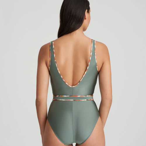 Marie Jo Swim CRETE plunge swimsuit wireless in Inca Gold