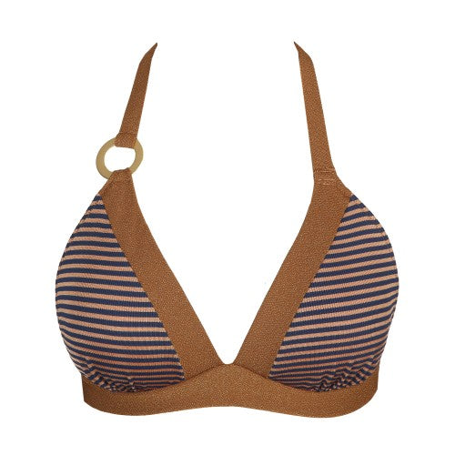 Marie Jo Swim SATURNA padded triangle bikini top in Ocean Bronze