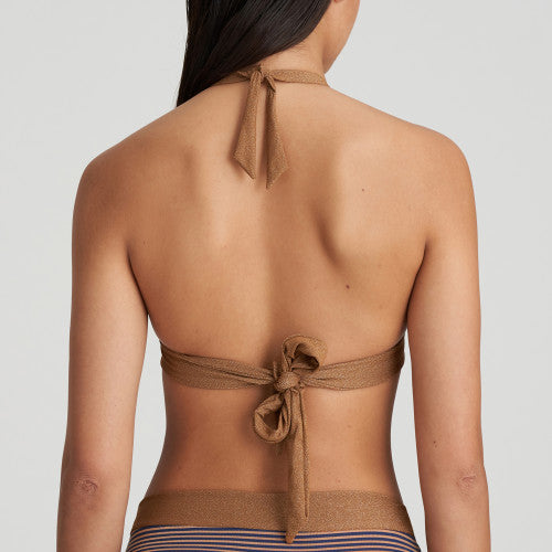 Marie Jo Swim SATURNA padded triangle bikini top in Ocean Bronze